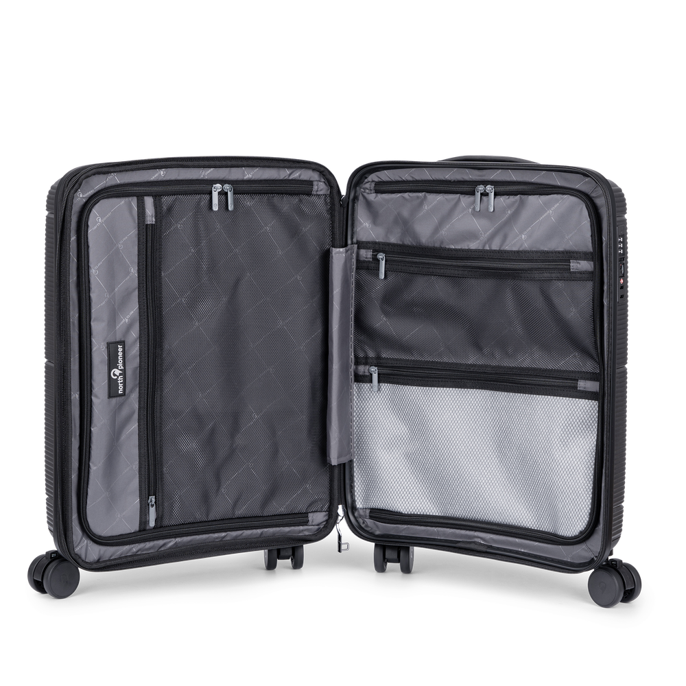 Bergen expanderbar kabinväska, 4 hjul, 55 cm, 43L