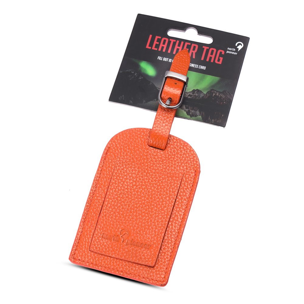 North Pioneer Bagagetag – läder