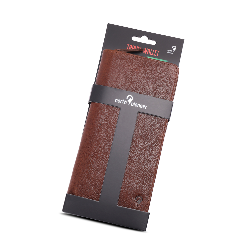 North Pioneer Resemapp – läder RFID-skydd