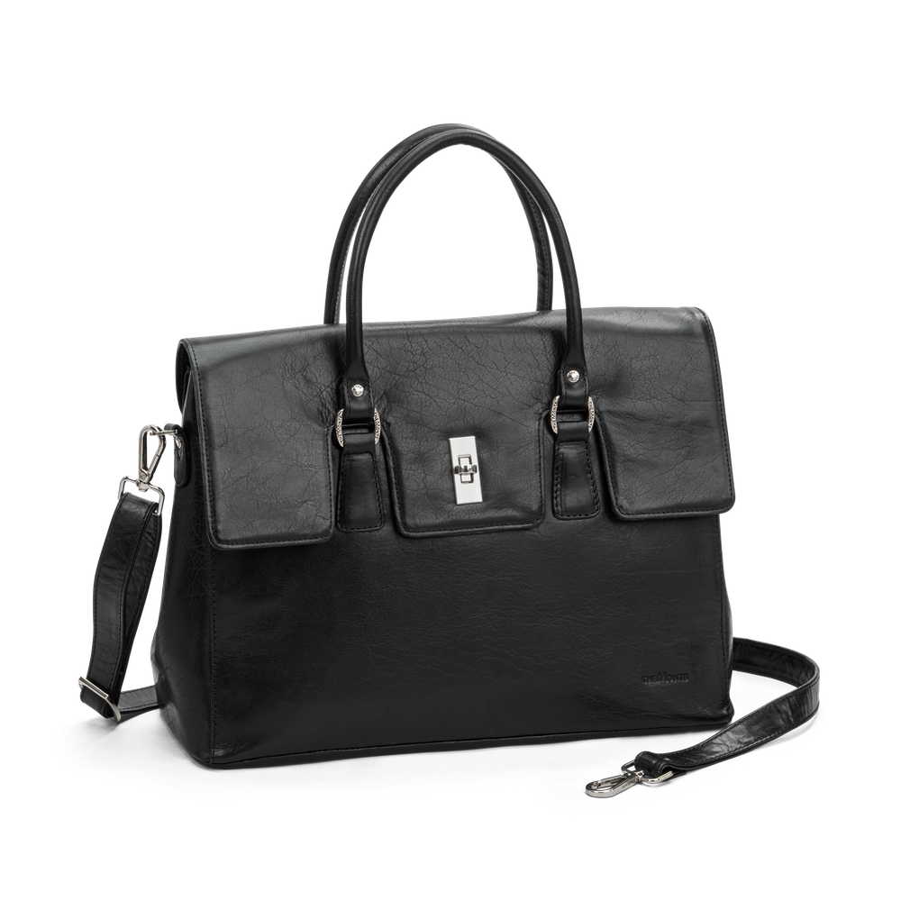 Stor Satchel bag i skinn