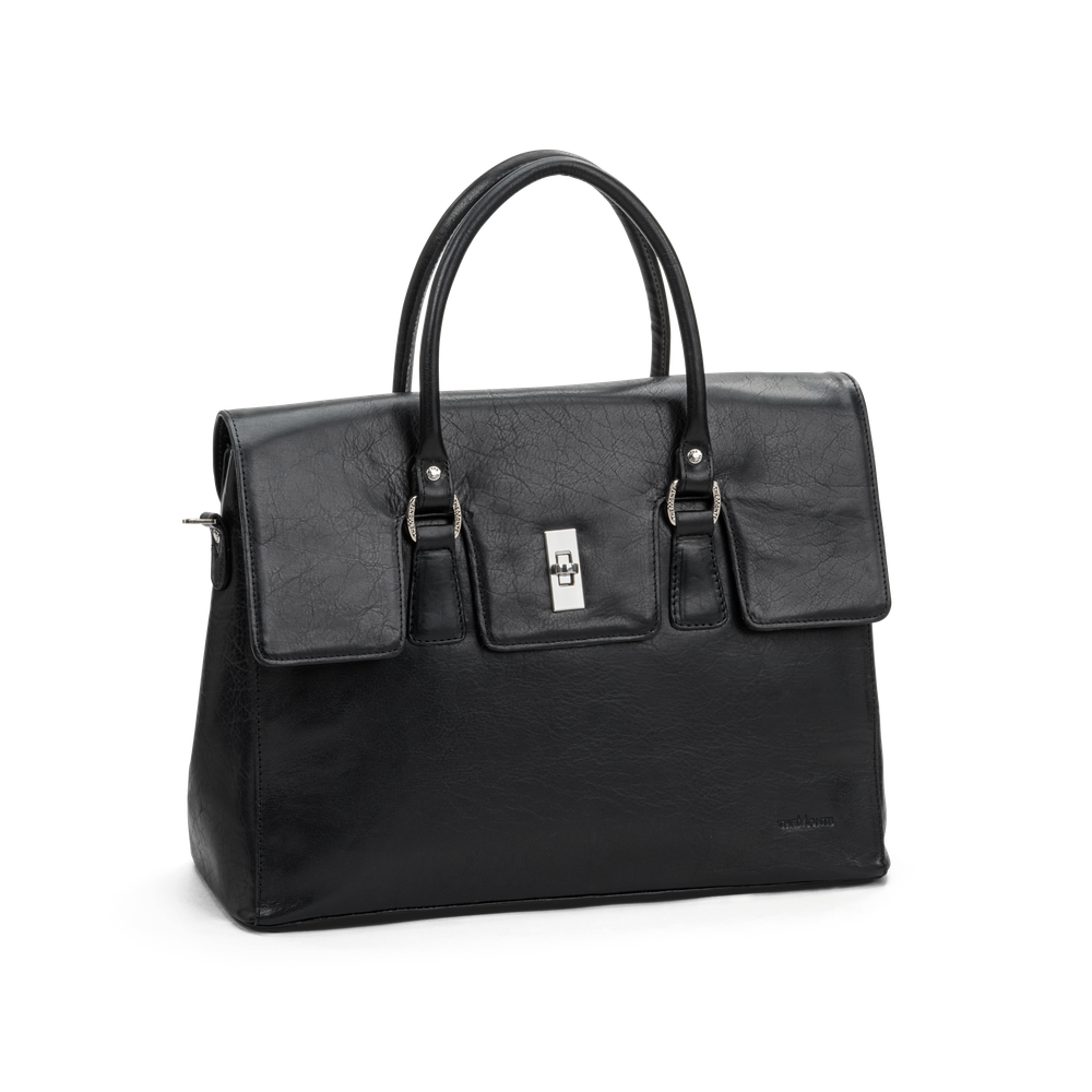 Stor Satchel bag i skinn