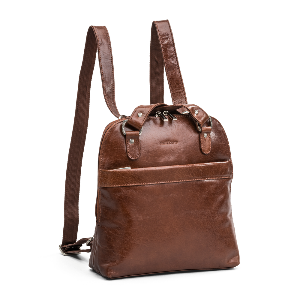 Ryggsäck/Axelremsväska i skinn