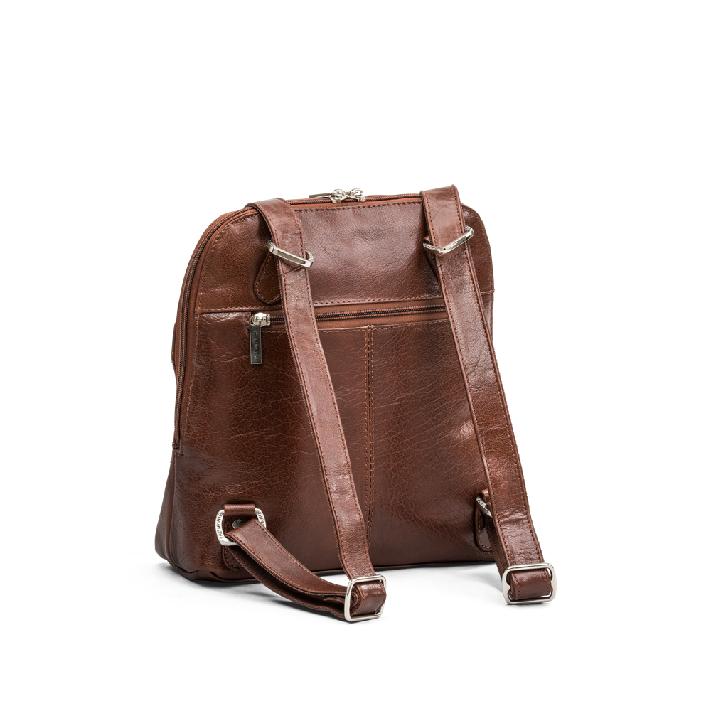 Ryggsäck/Axelremsväska i skinn