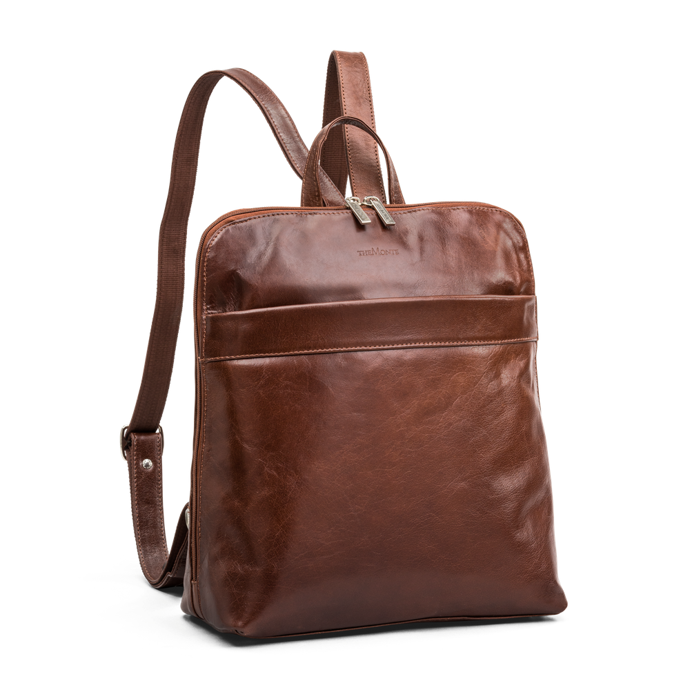 Cityryggsäck i skinn