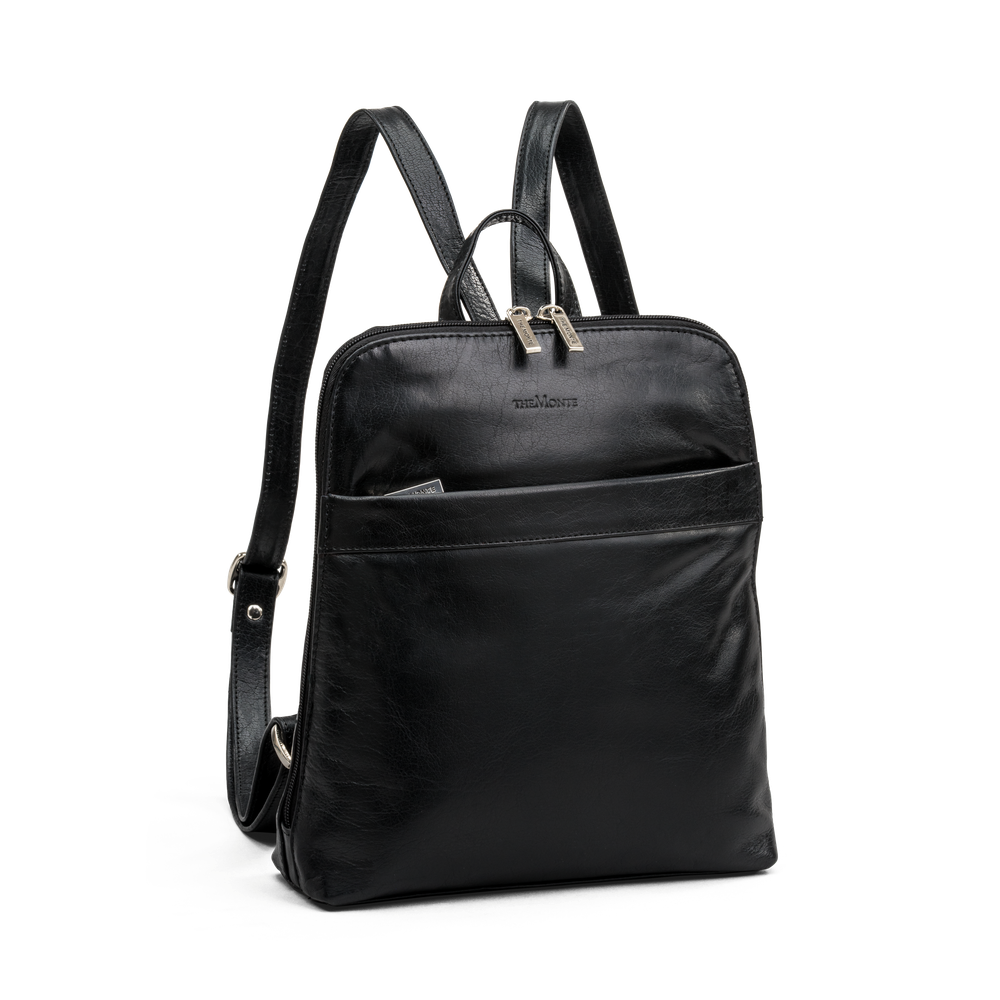 Cityryggsäck i skinn