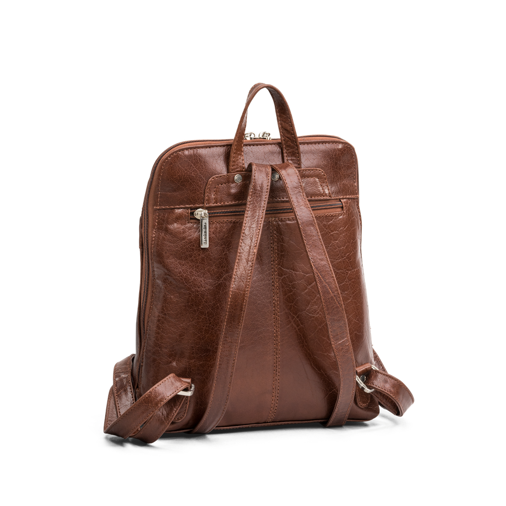 Cityryggsäck i skinn