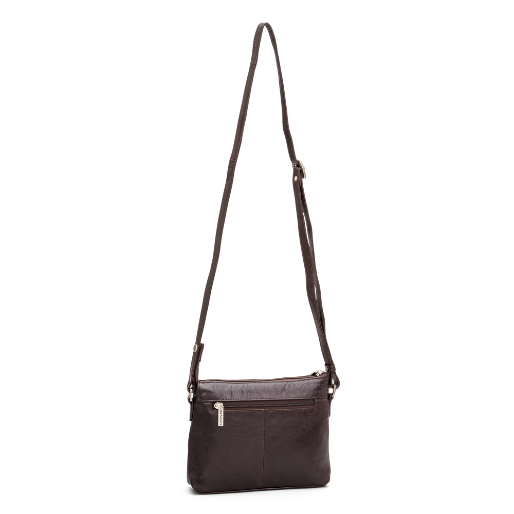 Crossbody-väska small horizontal i skinn