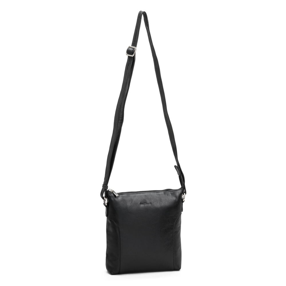 Crossbody-väska small vertical i skinn