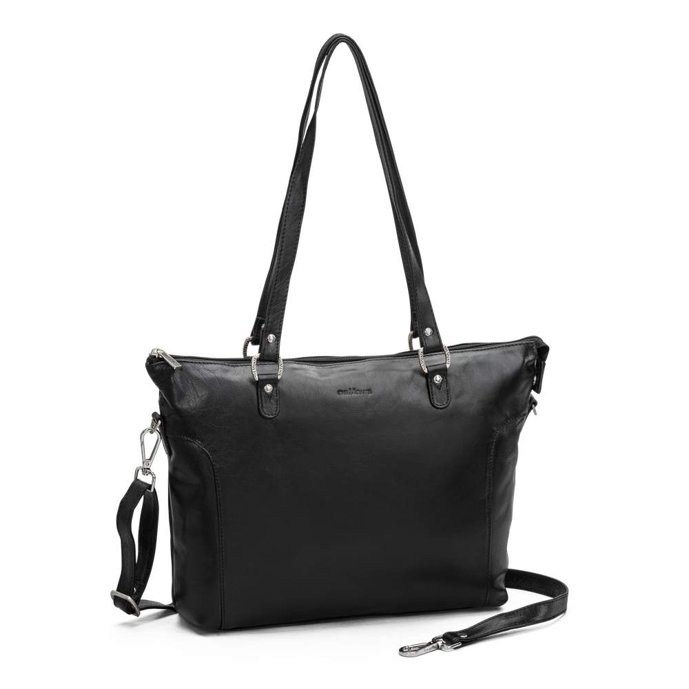 Tote bag medium i skinn