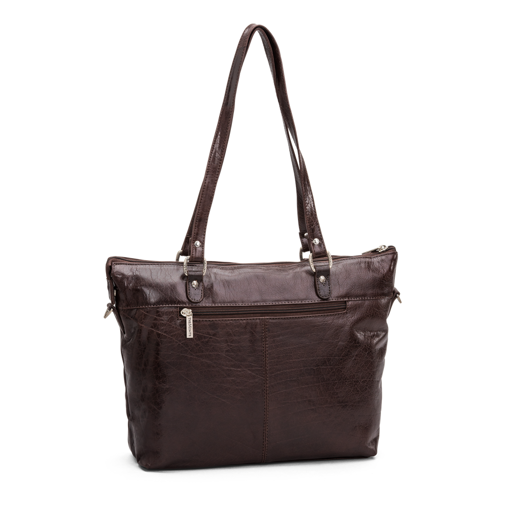 Tote bag medium i skinn