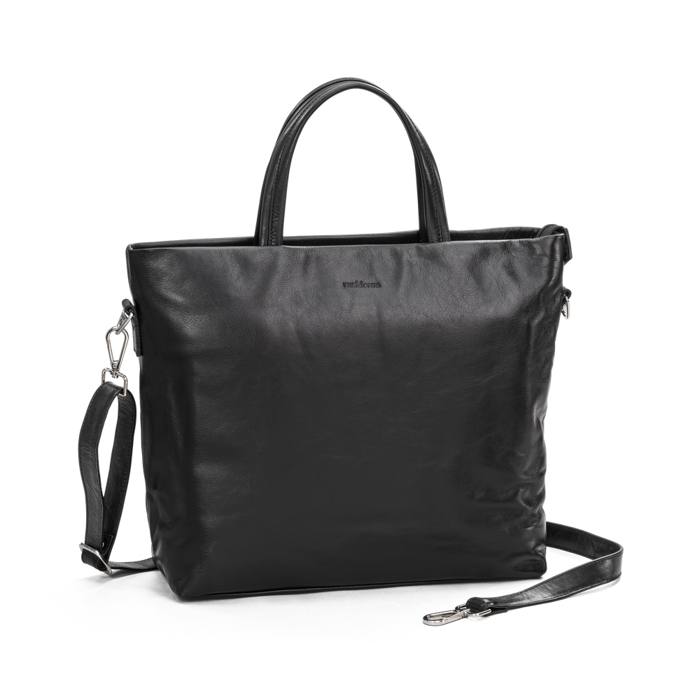 Handbag 13,3" large i skinn