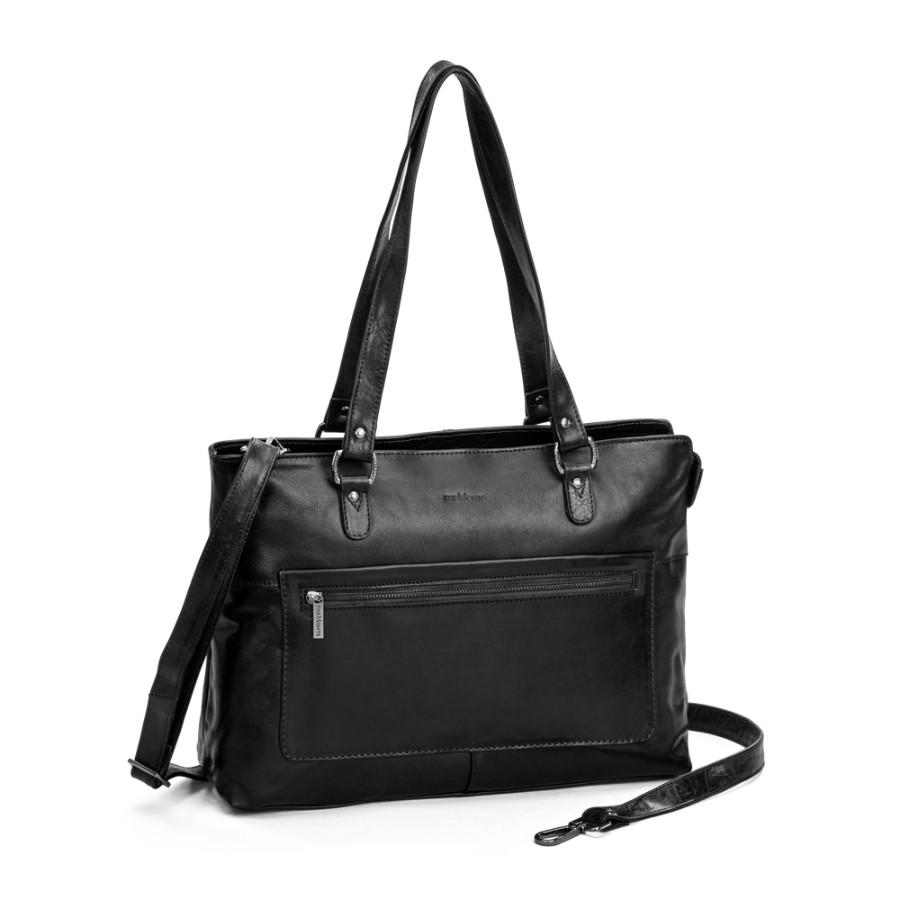 Tote bag 14,1" large i skinn