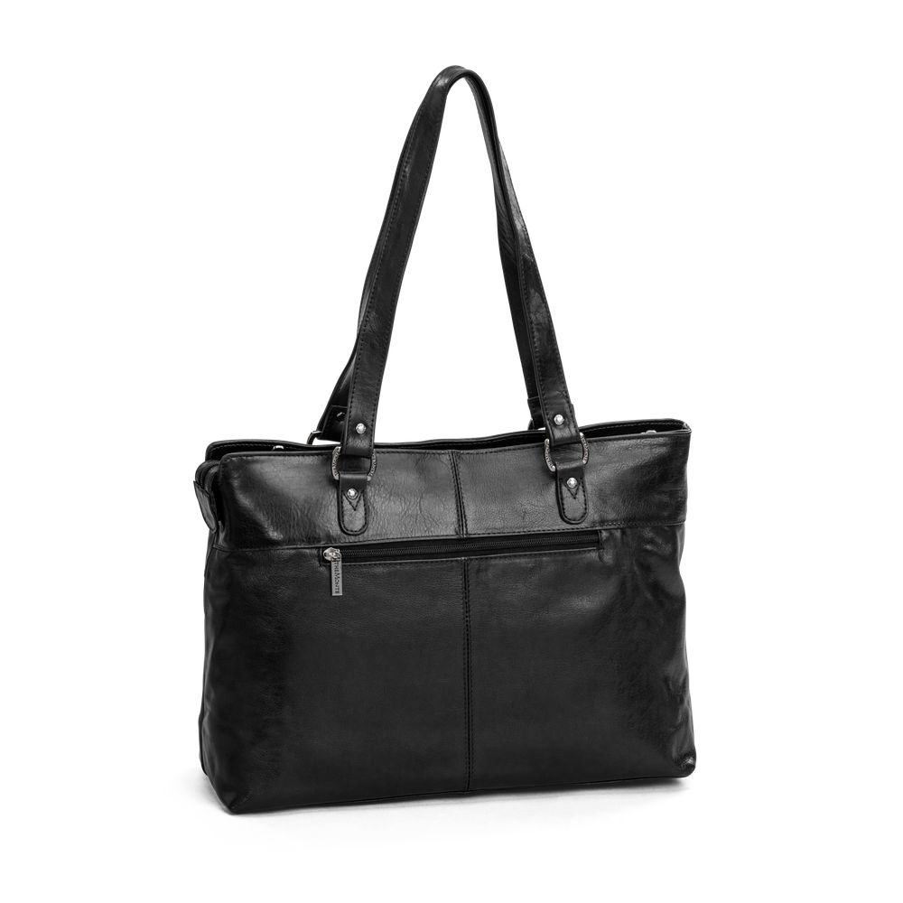 Tote bag 14,1" large i skinn