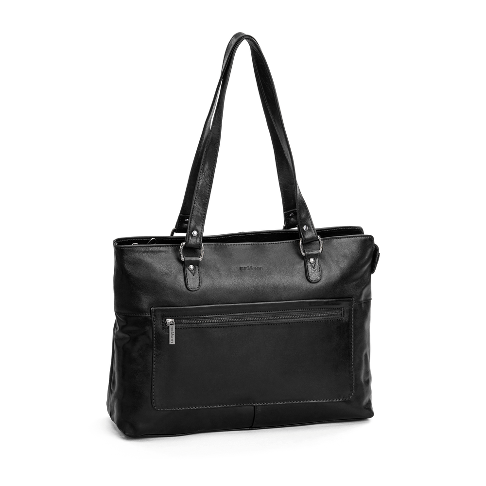 Tote bag 14,1" large i skinn