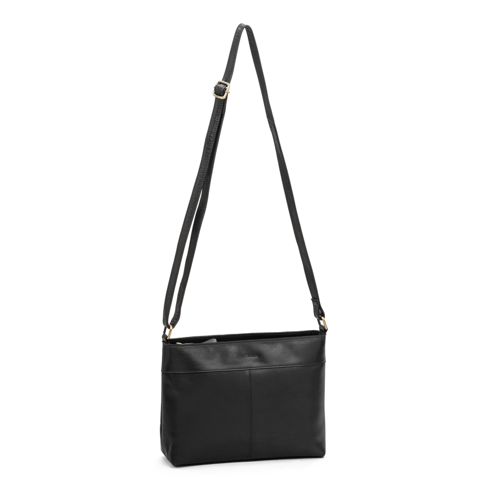 Axelremsväska East-west i skinn