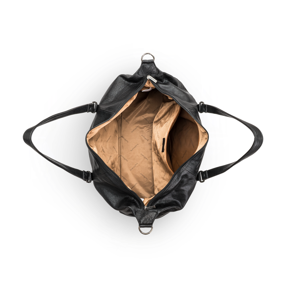 Weekend bag i skinn, 35 L