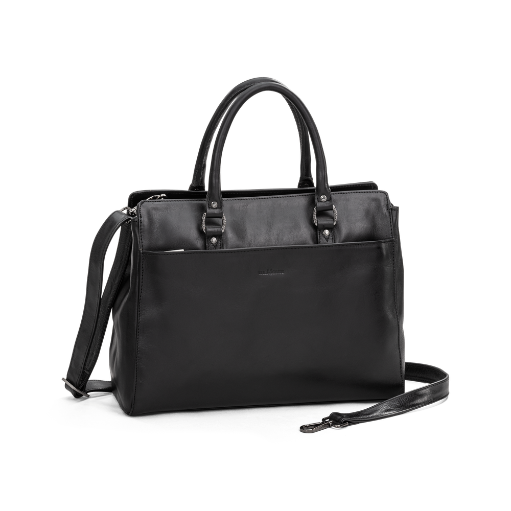 Handbag 13" large i skinn
