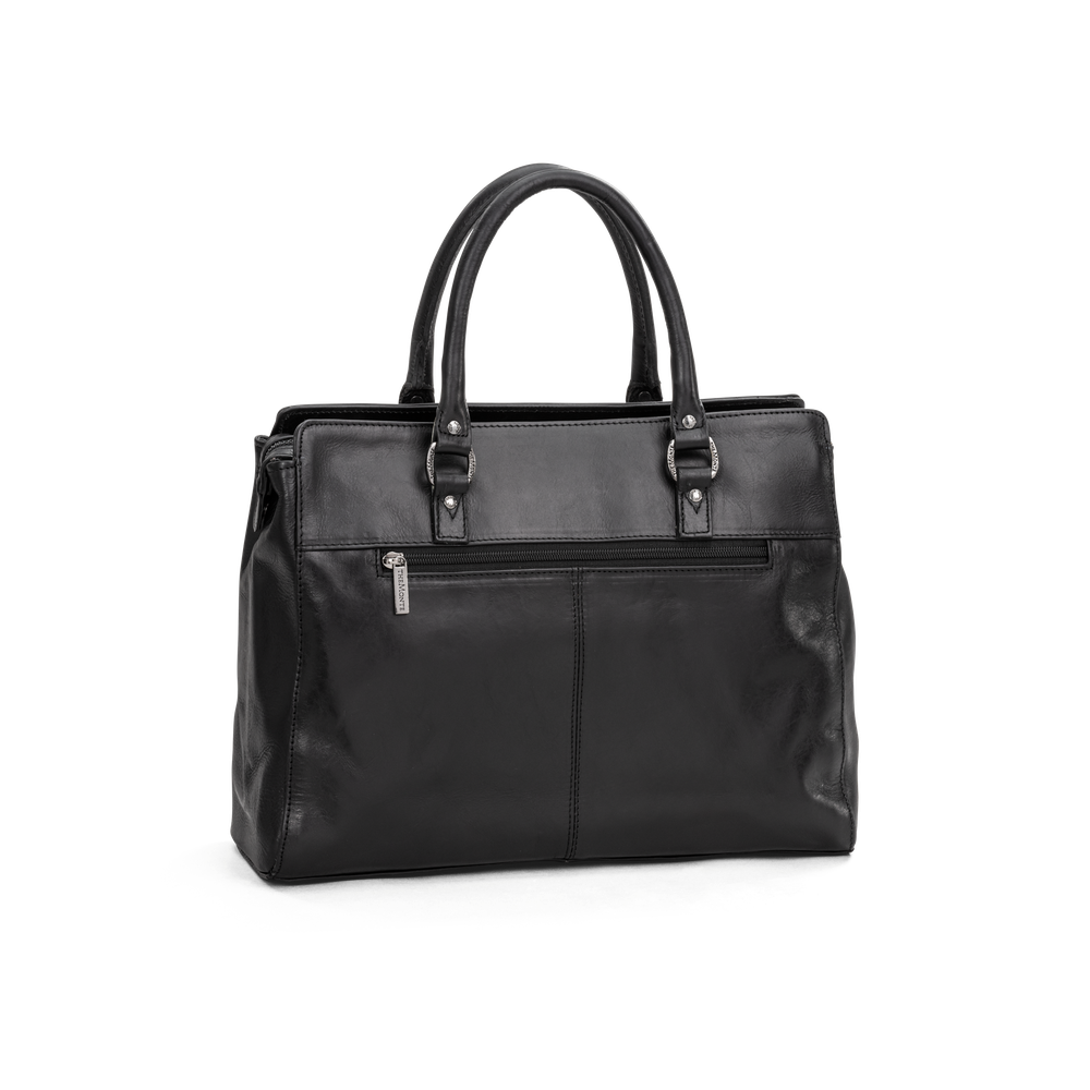 Handbag 13" large i skinn