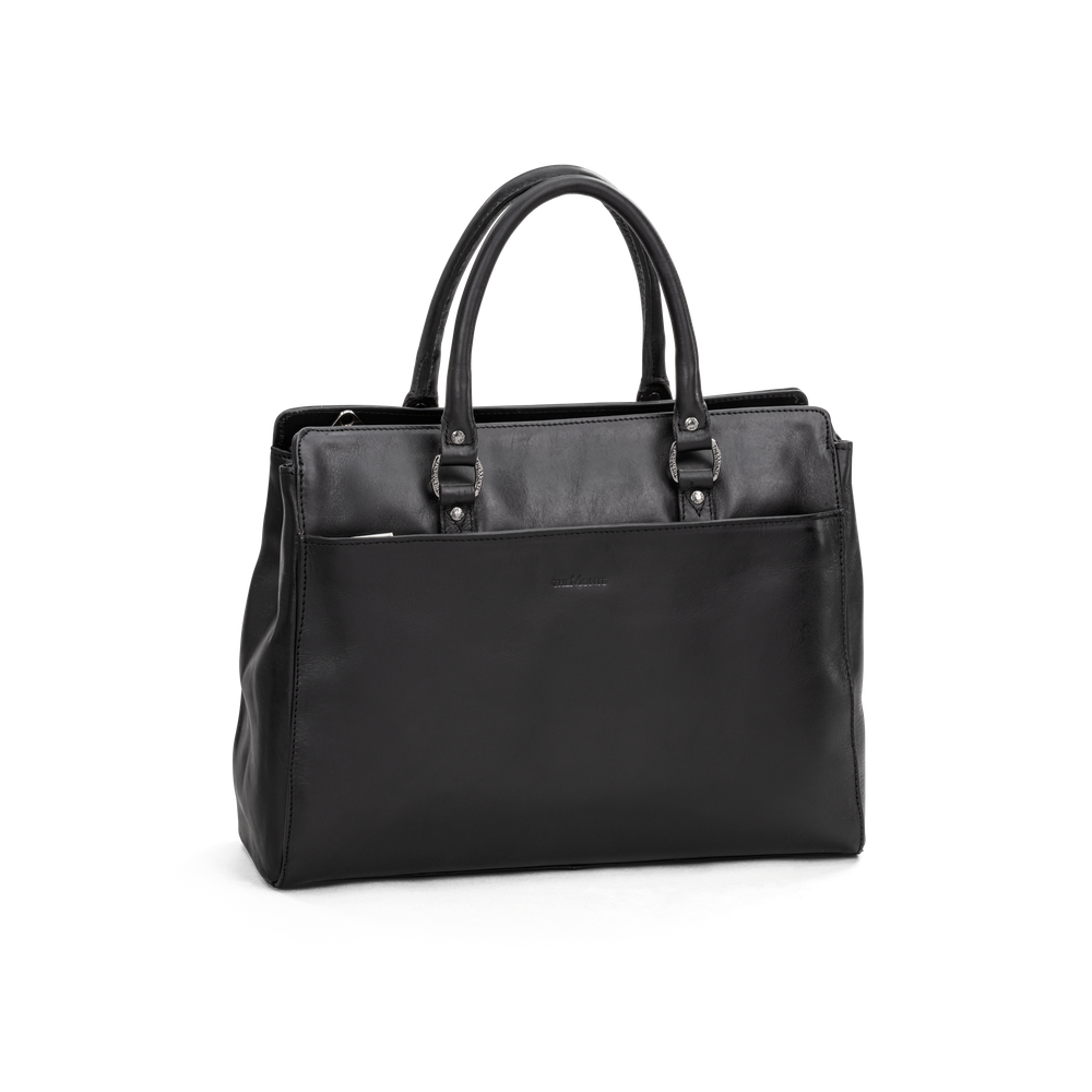 Handbag 13" large i skinn