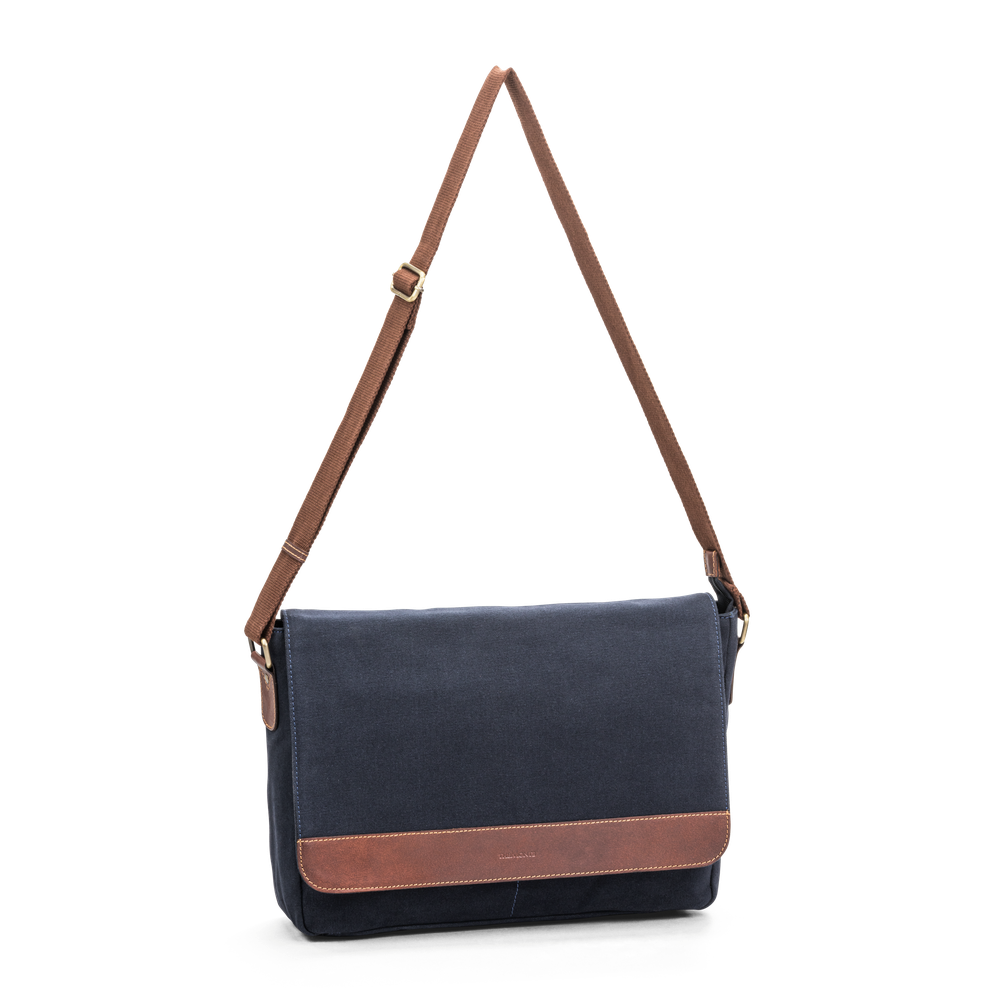 Messenger 15,6” i canvas och skinn