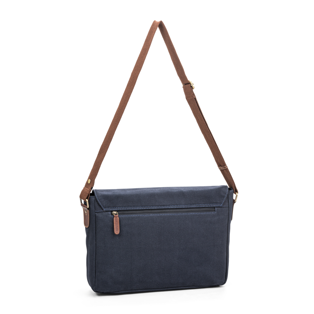 Messenger 15,6” i canvas och skinn