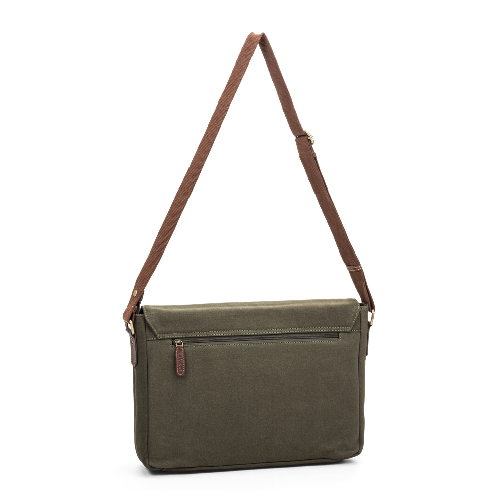 Messenger 15,6” i canvas och skinn