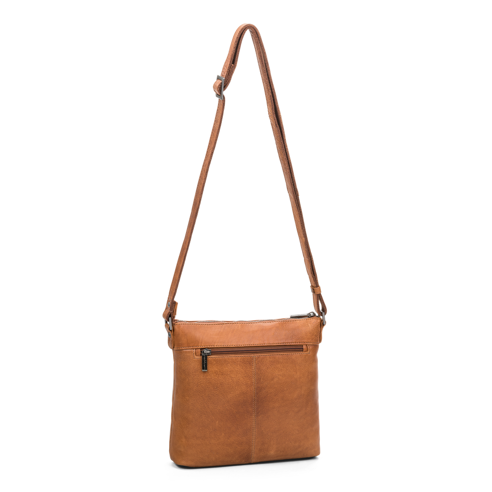 Crossover axelväska i skinn