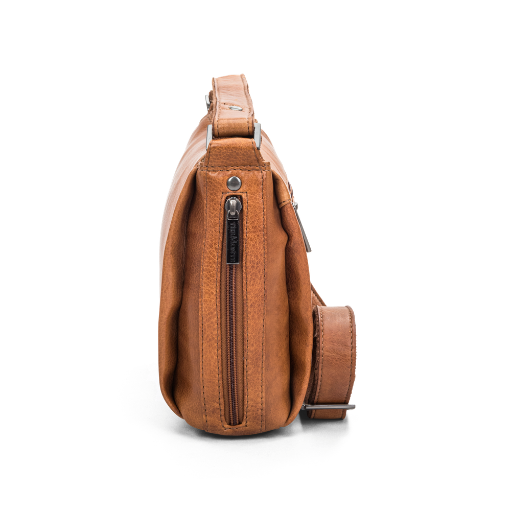 Axelväska i skinn
