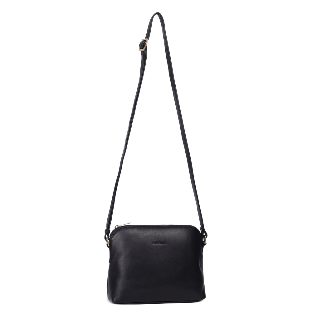 Crossbody-väska small i skinn