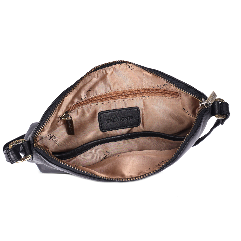 Crossbody-väska small i skinn