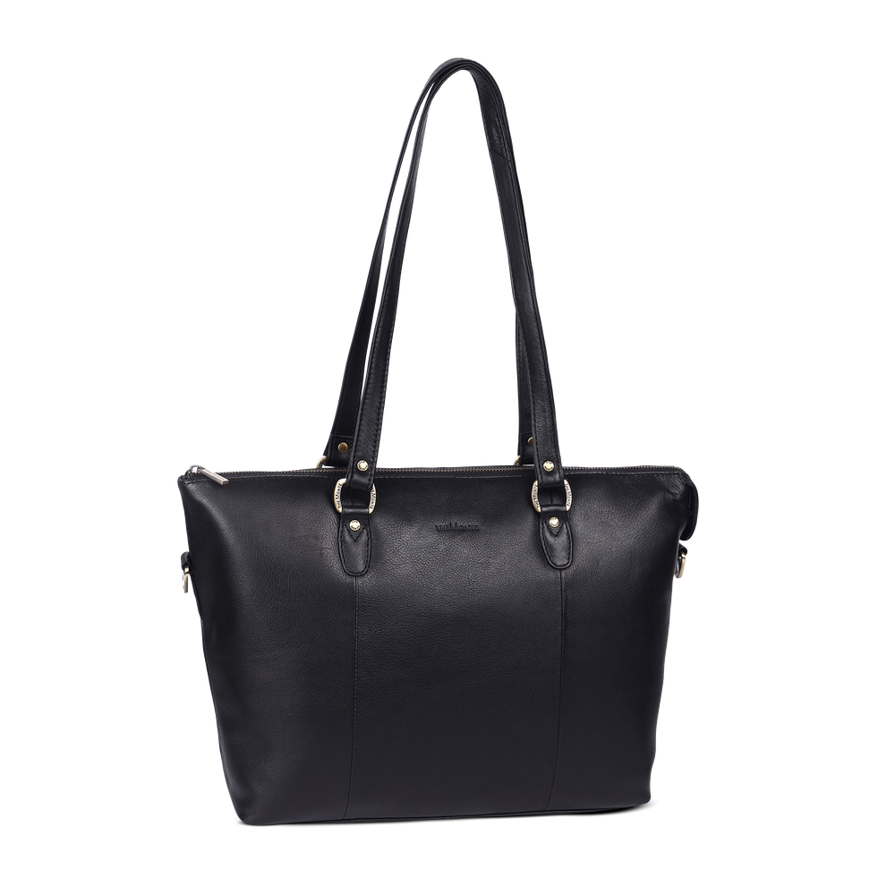 Tote bag 12,3" medium i skinn