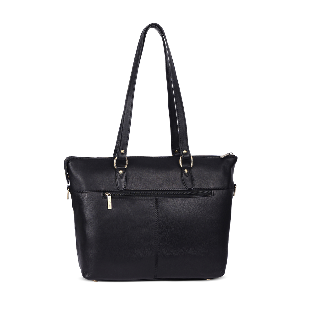 Tote bag 12,3" medium i skinn