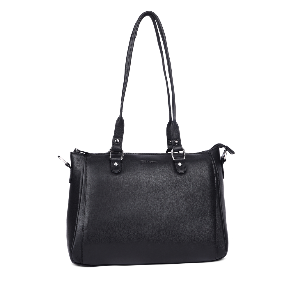 Tote bag medium i skinn