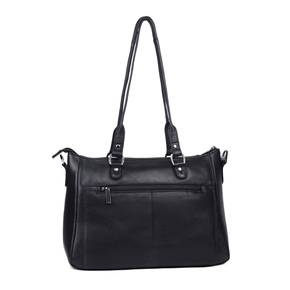 Tote bag medium i skinn