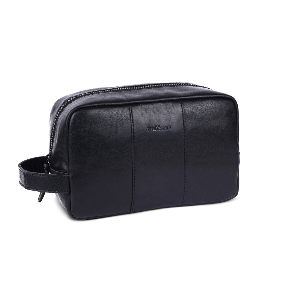 Toiletry bag medium i skinn
