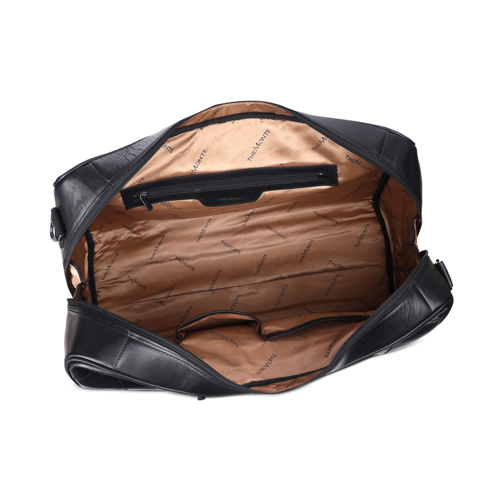 Weekend bag large i skinn, 40 L