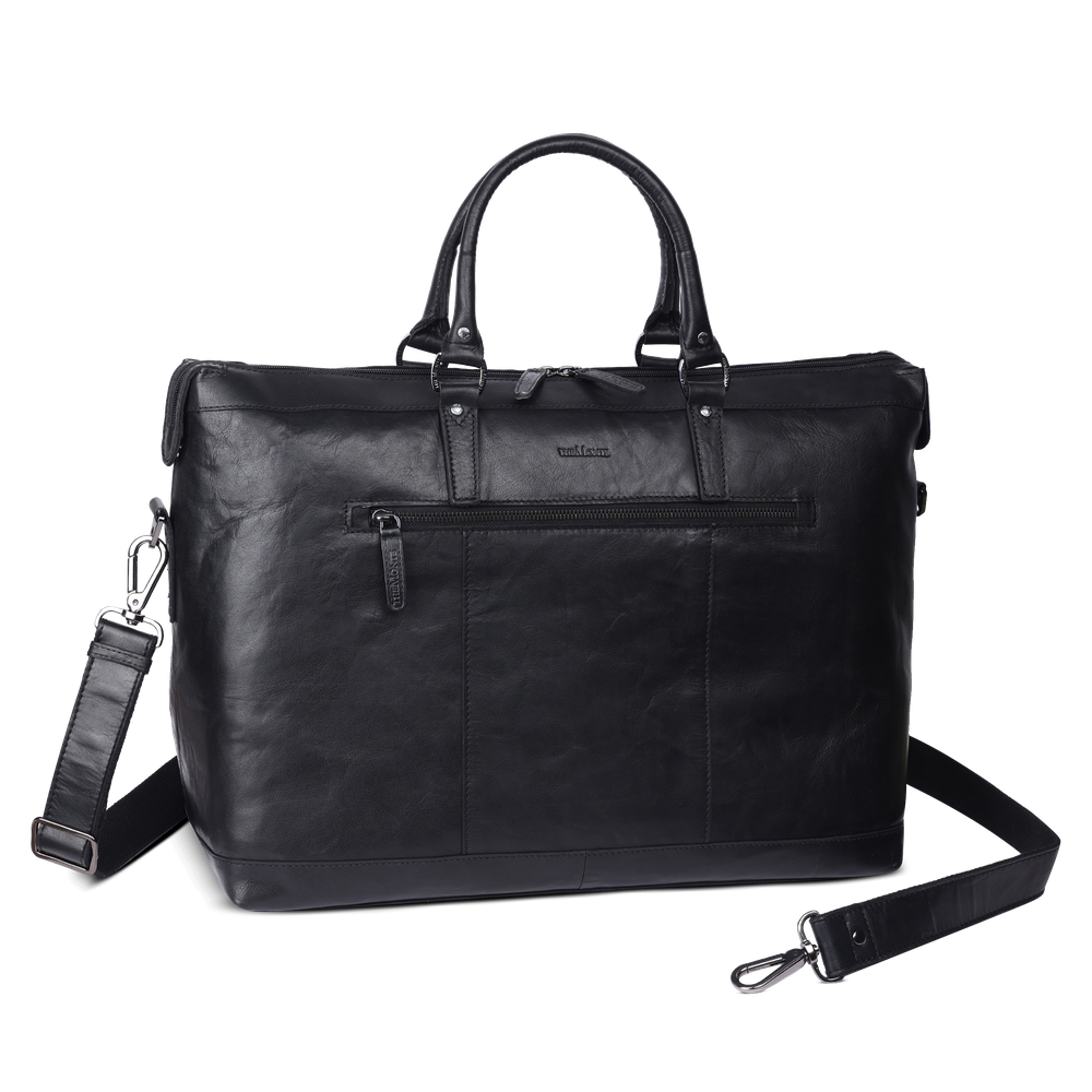 Weekend bag 16" medium i skinn, 34 L