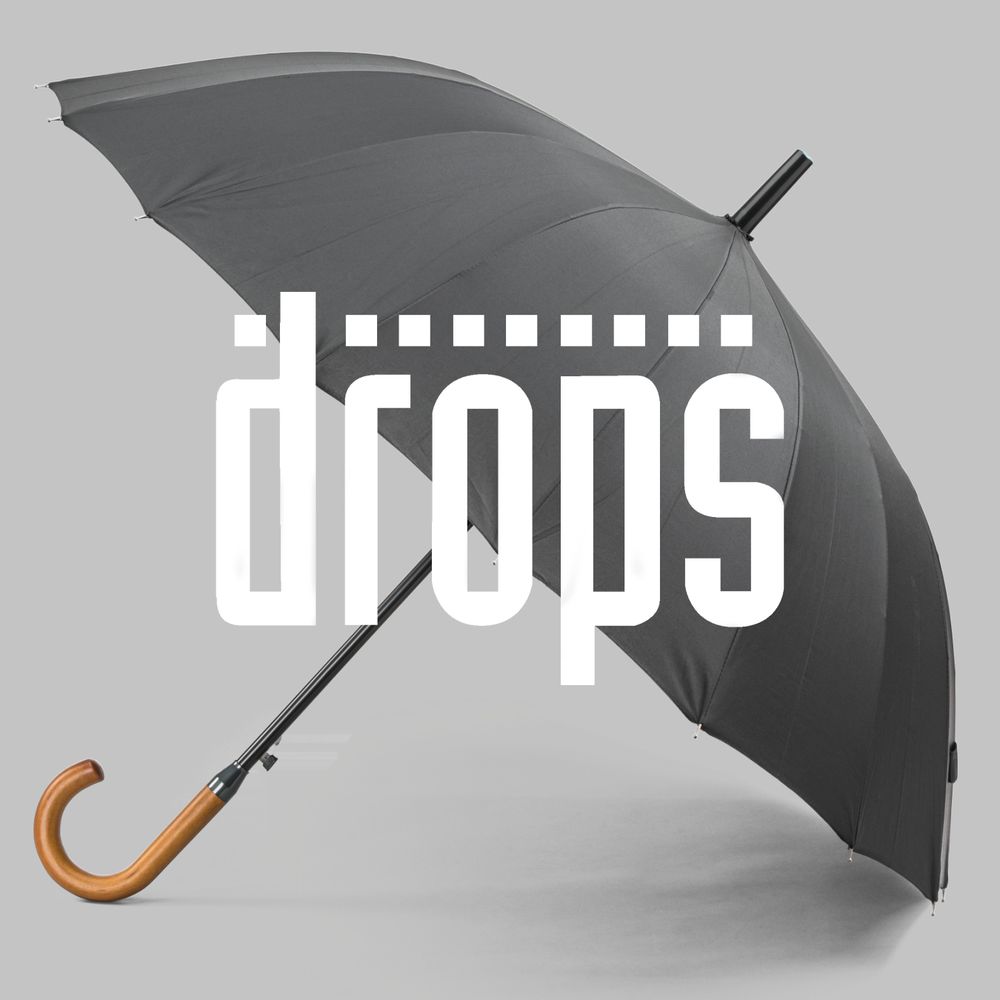 Drops paraply svart