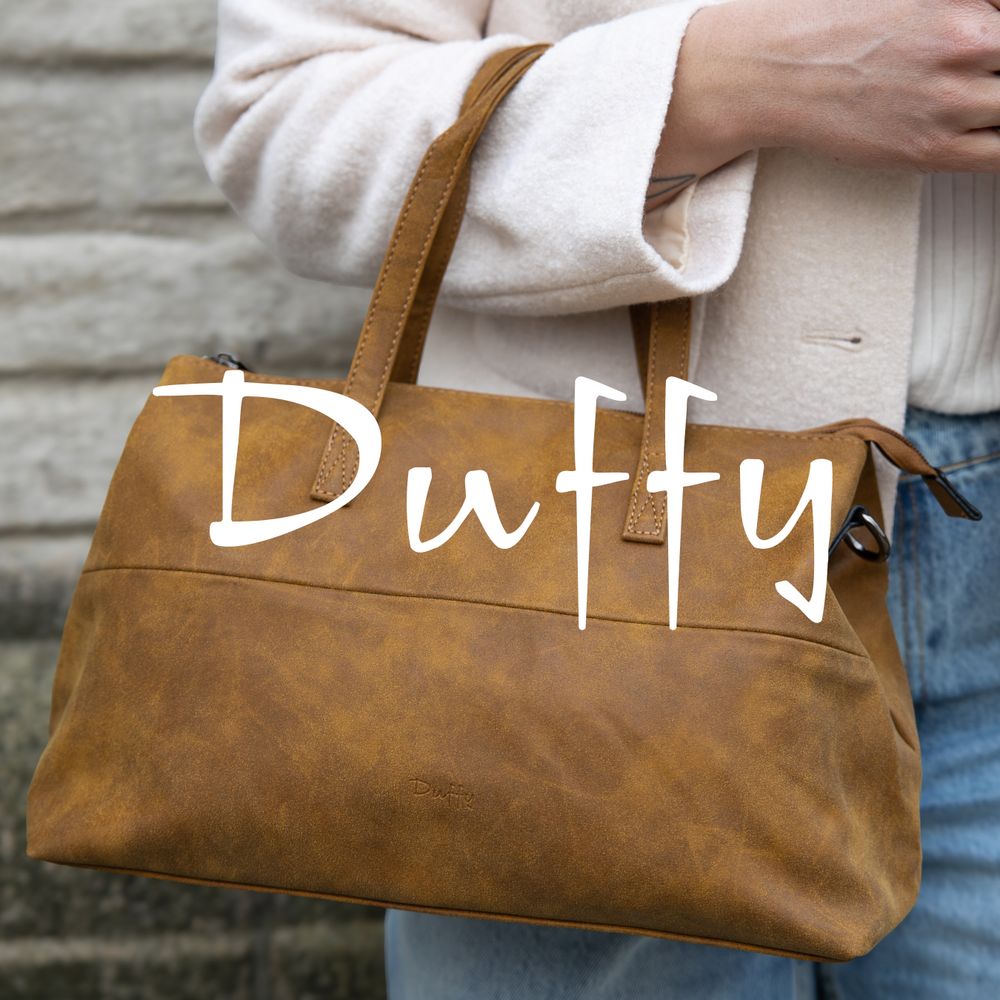 cognac färgad väska från Duffy