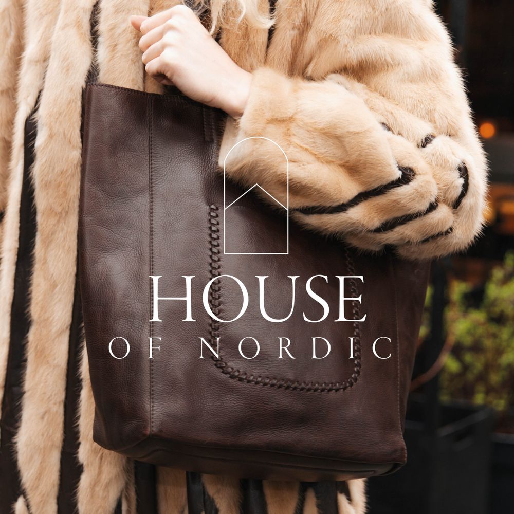 House of Nordic brun skinnväska