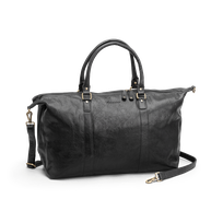 Weekend bag i skinn Svart