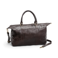 Weekend bag i skinn Brun