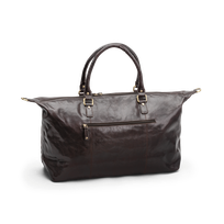 Weekend bag i skinn Brun