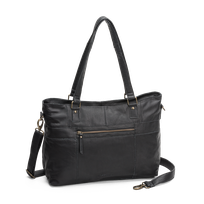 Väska tote bag 14" i skinn Svart