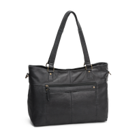Väska tote bag 14" i skinn Svart