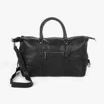 Weekend bag i skinn Svart