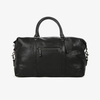 Weekend bag i skinn Svart