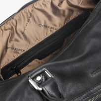 Weekend bag i skinn Svart