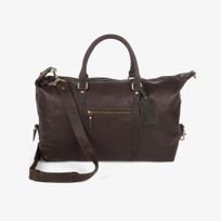 Weekend bag i skinn Brun