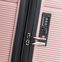 Bergen expanderbar kabinväska, 4 hjul, 55 cm, 43L Rose gold